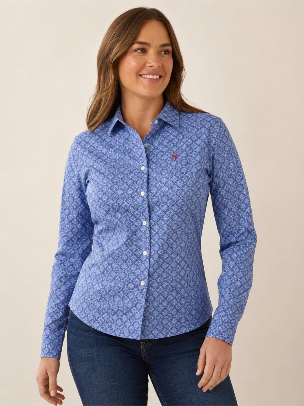 Arita Women’s Kirby Stretch TCH Shirt - Amparo Print- Large-Fitted